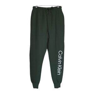 Calvin Klein Dark Green Immerge Cotton Joggers Unisex Small NWT Lounge Pants